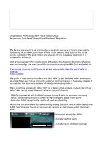 NBN Co Response to Review