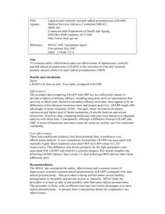 Microsoft Word - One Page Summary LRARP 1091 final.doc