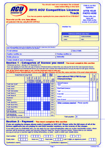 You should read and understand the enclosed notes before filling in this form If this is your first Application