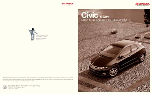 CR-V Civic 5-Dørs  TEKNISKA