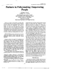 Partners in Policymaking / Self-advocacy / Developmental disability / The Arc of Frederick County / Services for the disabled / Health / Disability / Medicine