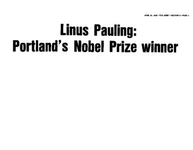 Science / Linus Pauling / Irwin Stone / Vitamin C / Pauling / Vitamin C and the Common Cold / Ava Helen Pauling / Orthomolecular medicine / Chemistry / Medicine