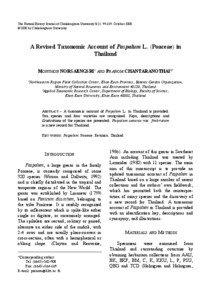 The Natural History Journal of Chulalongkorn University 8(2): 99-119, October 2008 ©2008 by Chulalongkorn University