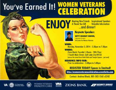 You’ve Earned It!  WOMEN VETERANS CELEBRATION