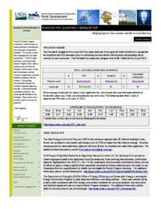 Rural Utilities Service / Energy policy in the United States / Electrical engineering / Jonathan Adelstein / Utility cooperative / Office of Energy Efficiency and Renewable Energy / Load management / Electric power distribution / Energy / Electromagnetism