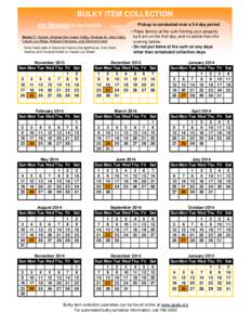 CALENDAR - Bulky Item Schedules 2014.xls