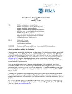 Federal Emergency Management Agency / Year of birth missing / Government / United States Department of Homeland Security / Emergency management / Public safety / Emergency services / Elizabeth M. Harman