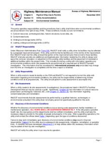 Highway Maintenance Manual