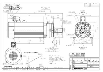 Ａ  　１ｃｃ／２０００Ｈ（ＮＯＫ　ＮＢＵ１５） ３相誘導電動機 型　　式