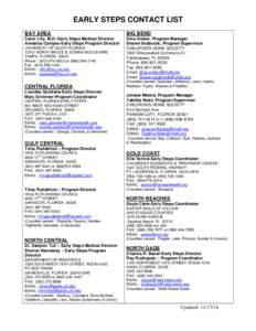 Microsoft Word - EARLY STEPS CONTACT LIST