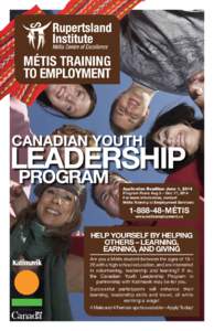 Métis Training To Employment Canadian youth  Leadership