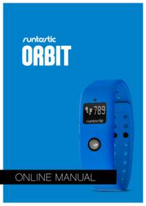 ONLINE MANUAL 1 Orbit Manual EN  Table of Contents: