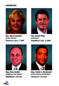 LOUISIANA  Sen. Mary Landrieu Sen. David Vitter