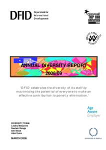 DFID Annual diversity report