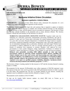 Cannabis in the United States / Medicine / Legality of cannabis / Ed Rosenthal / Medical cannabis / California Proposition 19 / Oregon Cannabis Tax Act / Cannabis / Cannabis laws / Pharmacology