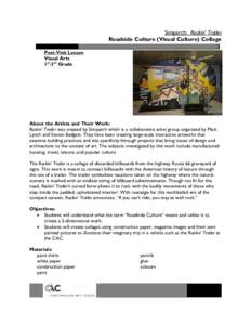 Microsoft Word - RockinTrailer - Roadside Culture Collage-1-3grade.doc