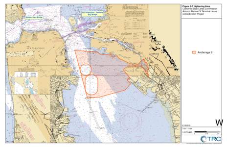 San Francisco - Oakland Bay Bridge Figure 2-7 Lightering Area California State Lands Commission Amorco Marine Oil Terminal Lease
