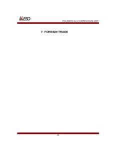 STATISTICAL COMPENDIUM[removed]FOREIGN TRADE - 49 -