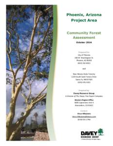 Phoenix, Arizona Project Area Community Forest Assessment October 2014