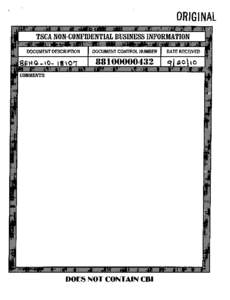 8EHQ-10-18107A  TSCA 8(e) Notice