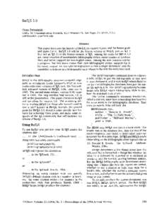 Oren Patashnik Center for Communications Research, 4320 Westerra Ct., San Diego, CA 92121, U.S.A. [removed] Abstract This paper discusses the hstory of BIBTEX,its current status, and the future goals