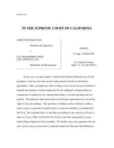 FiledIN THE SUPREME COURT OF CALIFORNIA ARSHAVIR ISKANIAN,