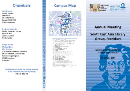 Organizers  Campus Map Jana Igunma British Library