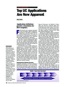 UNIFIED COMMUNICATIONS  Top UC Applications Are Now Apparent Marty Parker