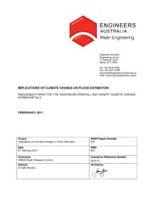 Engineers Australia Engineering House 11 National Circuit Barton ACT 2600 Tel: ([removed]Fax: ([removed]