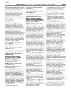 Federal Register / Vol. 77, No[removed]Thursday, October 4, [removed]Notices deterring defaults than the three percent used in some earlier auctions. In light of these considerations, the Bureaus propose for Auction 94 an a