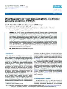 Int. J. Simul. Multisci. Des. Optim. 2014, 5, A25 Ó S.A. Burton et al., Published by EDP Sciences, 2014 DOI: smdoAvailable online at: www.ijsmdo.org