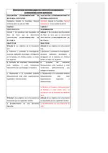 1	
   	
   PROPOSTA DE REFORMULAÇÃO DO ESTATUTO DA ASOCIACIÓN LATINOAMERICANA DE BOTÁNICAS ASOCIACIÓN