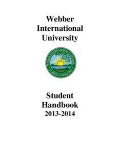 Webber International University Student Handbook