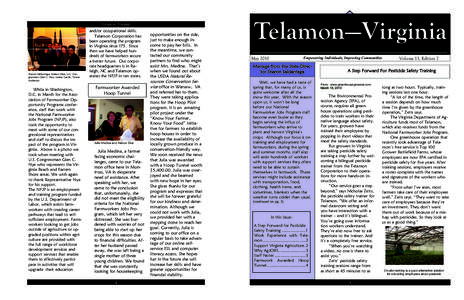 Telamon - Virginia  Sharon Saldarriaga, Nelson Diaz, U.S. Congressman Glen C. Nye, Jessica Garcia, Teresa Anderson  While in Washington,