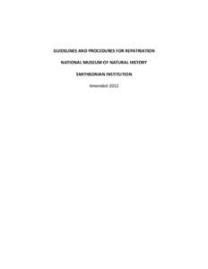Microsoft Word - NMNH Repatriation Guidelines and Procedures 2012