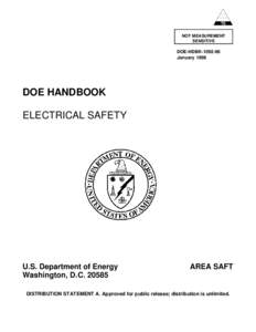 DOE-HDBK; DOE Handbook Electrical Safety