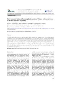 Aquatic Invasions[removed]Volume 7, Issue 1: 111–124 doi: [removed]ai[removed]Open Access) © 2012 The Author(s). Journal compilation © 2012 REABIC Proceedings of the 17th International Conference on Aquatic Invas