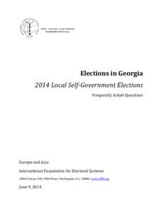 Georgia / Mikheil Saakashvili / Elections in the United States / Tbilisi Sakrebulo / Georgian legislative election / Europe / Politics / Elections in Georgia