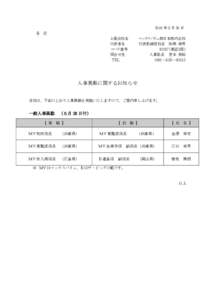 2016 年５月 30 日 各 位 上場会社名 代表者名 コード番号 問合せ先