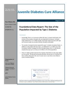 JDRF / Diabetes mellitus type 1 / American Diabetes Association / Diabetes mellitus / Joslin Diabetes Center / Insulin / Diabetes / Endocrine system / Medicine