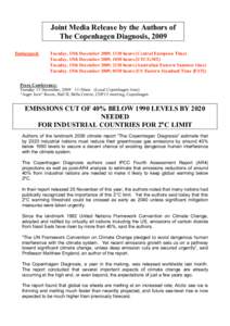 Intergovernmental Panel on Climate Change / United Nations Framework Convention on Climate Change / Climate change policy / IPCC Fourth Assessment Report / Copenhagen Diagnosis / Global warming / IPCC Third Assessment Report / Richard Somerville / Current sea level rise / Climate change / Environment / Climatology