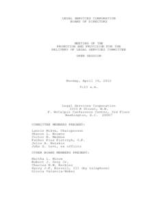 The Sandman / Washington Legal Clinic for the Homeless / Government / Abner J. Mikva / Legal Services Corporation / Legal aid / Peter Edelman