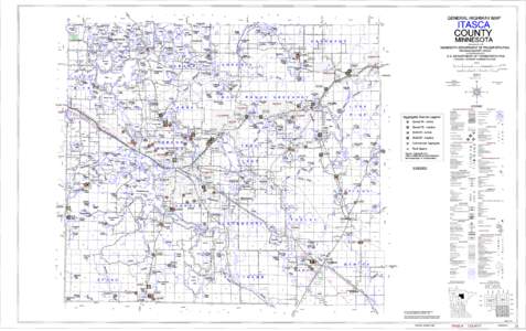 GENERAL HIGHWAY MAP  ITASCA COUNTY MINNESOTA