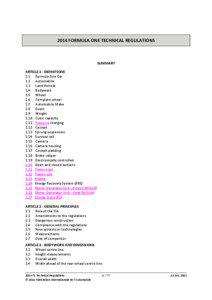 Microsoft Word[removed]F1 TECHNICAL REGULATIONS - Published on[removed]