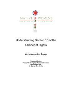 Understanding Section 15 of the Charter of Rights