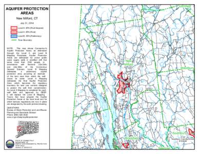 Litchfield  AQUIFER PROTECTION AREAS New Milford, CT July 31, 2014