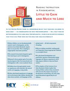 Reading Instruction Adamantine Accretion Barathrum in Kindergarten: Acetose