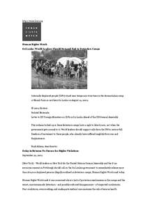 http://www.hrw.org  Human Rights Watch Sri Lanka: World Leaders Should Demand End to Detention Camps  Internally displaced people (IDPs) stand near temporary structures in the Arunachalam camp