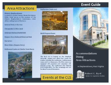 Area Attractions  Event Guide Auditorium (Seats[removed]Historic Shepherdstown