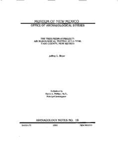 Native American history / Archaic period in the Americas / Sangre de Cristo Mountains / Taos County /  New Mexico / Carson National Forest / Oshara Tradition / Questa /  New Mexico / Pueblo / Taos /  New Mexico / New Mexico / History of North America / Americas